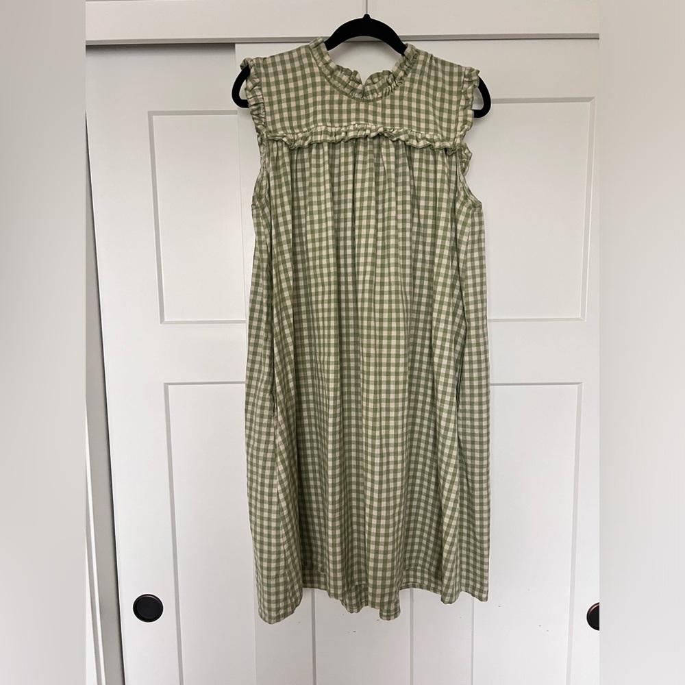 Mata Traders Gingham Dress, 100% Cotton